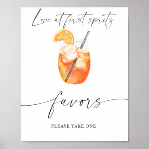Poster Chá de panela Spritz - favores, por favor, pegue u