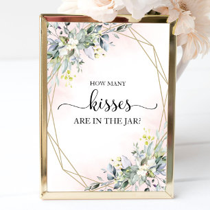 Poster Chá de panela Verde Quantos Beijos Assinam