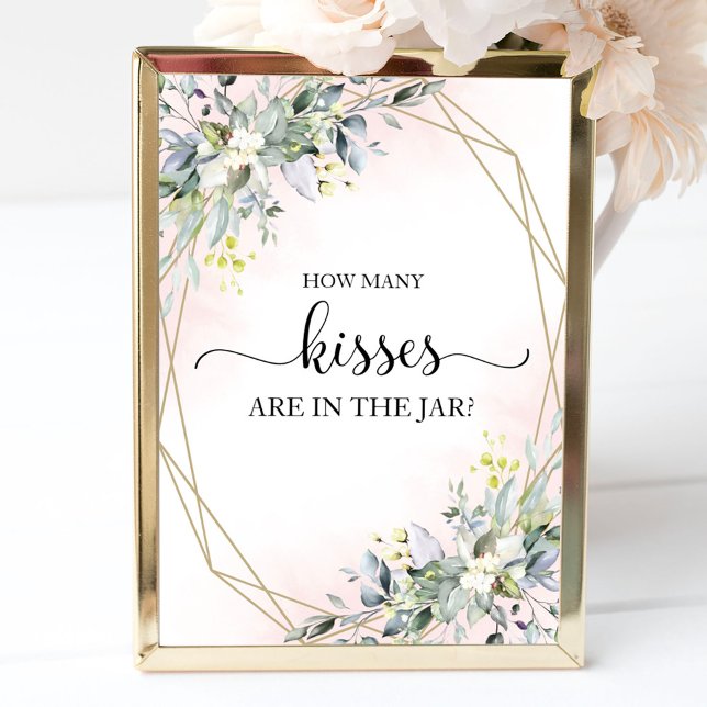 Poster Chá de panela Verde Quantos Beijos Assinam (Criador carregado)