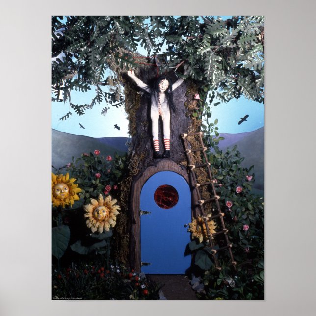 Poster Chá de sangue e boneca de corda vermelha na Impres (Frente)