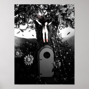 Poster Chá de sangue e boneca de corda vermelha na Impres