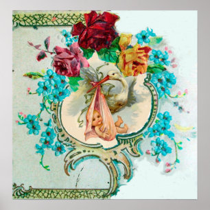 PÓSTER CHÁ DO BEBÉ DA CEGONHA