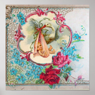 PÓSTER CHÁ DO BEBÉ DA CEGONHA