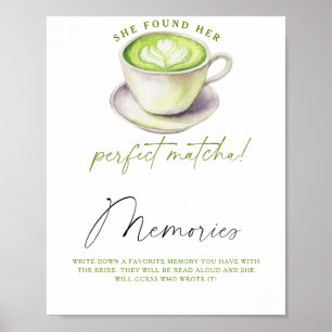 Poster Chá Matcha Memórias com a noiva