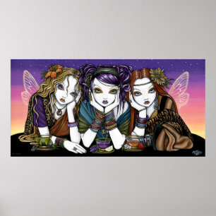 Poster Chá Para Três Fadas De KiKi Do Teaparty Urbano Pos