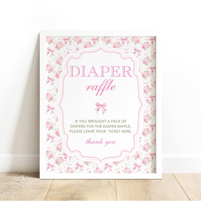 Poster Chá Rosa Arco Love Shack Girl Fralda Raffle (Criador carregado)