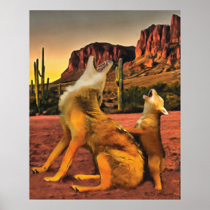 Poster Chacal "chacal que urra "