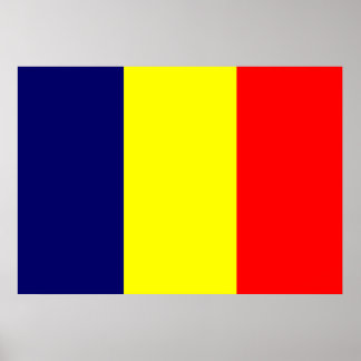 Póster Chad Flag