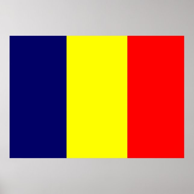 Póster Chad Flag (Frente)