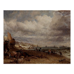 Póster Chain Pier em Brighton, por John Constable