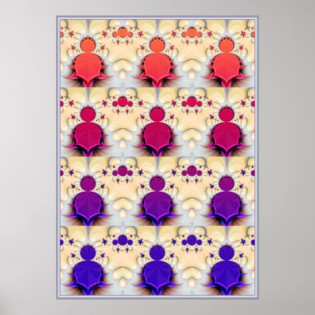 Poster Chakra de Mandelbrot (Frente)