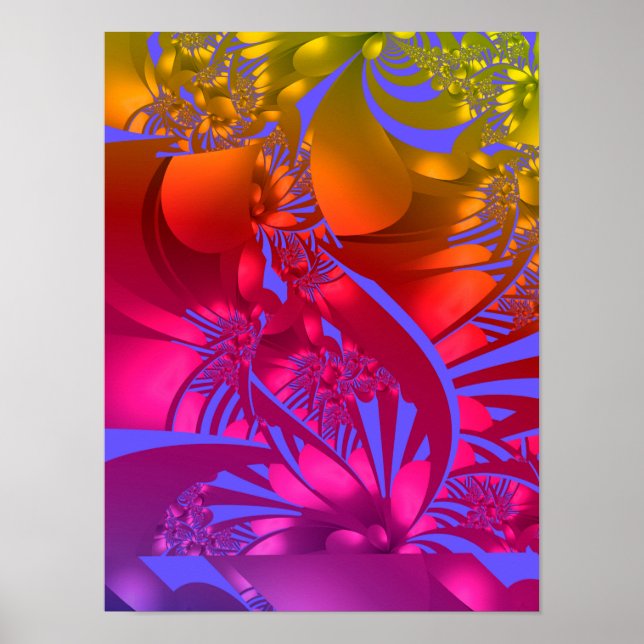 Poster Chakra Flowers (Frente)