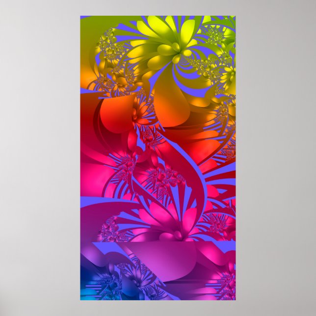 Poster Chakra Flowers (Frente)
