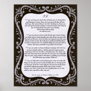 Póster Chalk Art IF Cote de Rudyard Kipling 1895