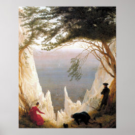 Poster Chalk Cliffs on Rugen Caspar David Friedrich