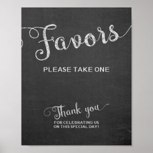 Poster Chalkboard Favorece Sinal De Casamento Por Favor P