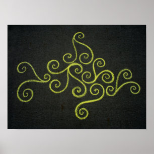 Póster Chalkie Yellow Sea