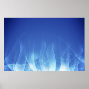Póster Chama azul