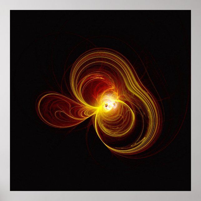 Poster Chama fractal: Onda de aves de capoeira/Implantaçã (Frente)