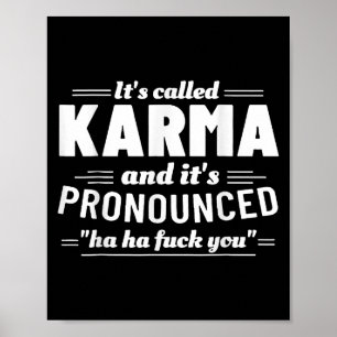 Poster Chama-Se Karma, É Pronunciado Ha Ha Fck You