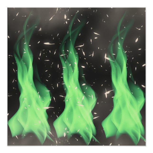 Póster Chama verde (Frente)