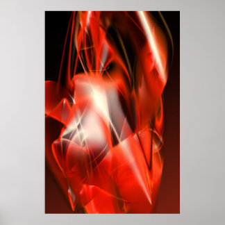 Póster chama vermelha v1