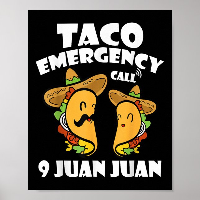 Poster Chamada de Emergência do Taco 9 Juan Cinco De Mayo (Frente)
