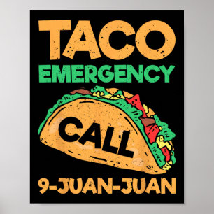 Poster Chamada de Emergência do Taco 9 Juan Funny Cinco d