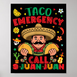 Poster Chamada de emergência taco 9 juan juan cinco de ma
