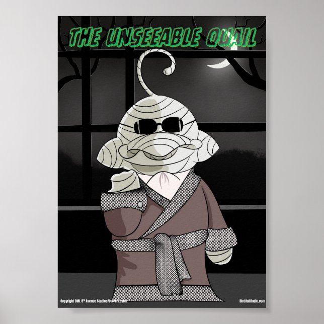 Poster Chamada de Pássaro x Monstros Clássicos - Codorna  (Frente)