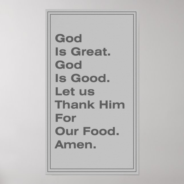 Poster Chamada Para Bênçãos De Comida (Frente)