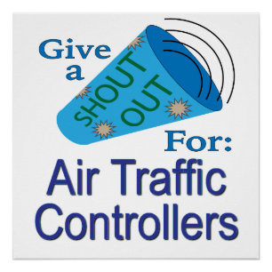 Póster Chamada para controladores de tráfego aéreo