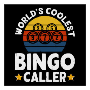 Póster Chamador de Bingo Mais Legal do Mundo