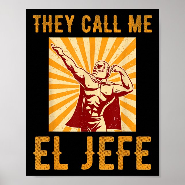 Poster Chamam-me El Jefe Bragging Chefe Piada Fi mexicano (Frente)