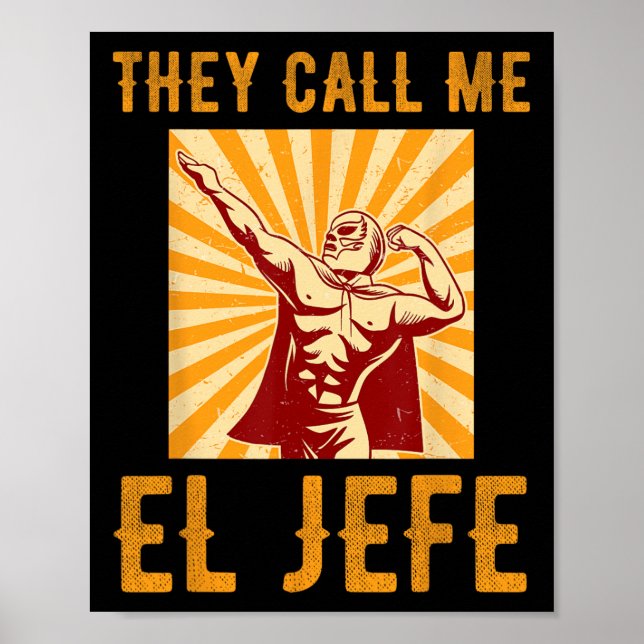 Poster Chamam-me El Jefe Bragging Chefe Piada Fi mexicano (Frente)