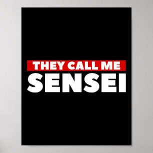 Poster Chamam-Me Sensei Martial Arts Karate