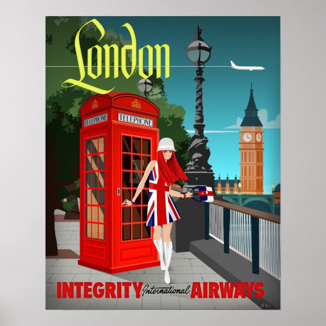 Poster Chamando Londres Pequeno (Frente)