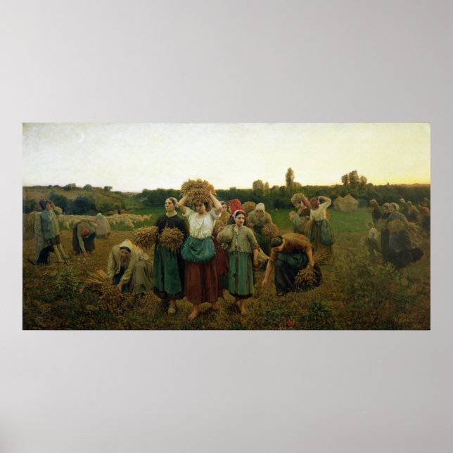 Póster Chamando os Gleaners, 1859 (Frente)