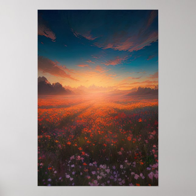 Poster Chamas da Natureza, Sunset Majestoso (Frente)