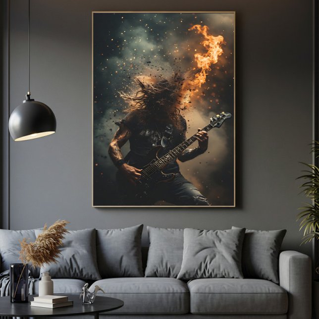 Poster Chamas de Rockstar (Criador carregado)