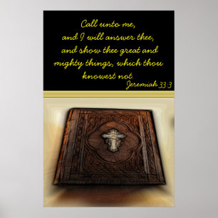 Póster Chame-me e eu responderei a Jeremiah 33:3