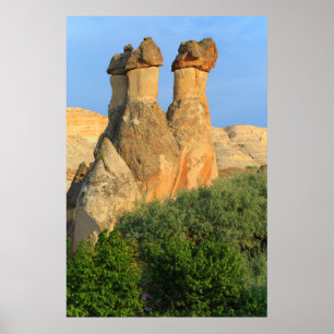 Poster Chaminés de Fadas ao Pôr do Sol