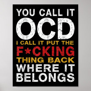 Poster Chamo-Lhe Ocd, Chamo-Lo De Volta Onde Esconde