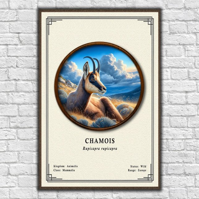 Poster Chamois Zoology Series (Criador carregado)