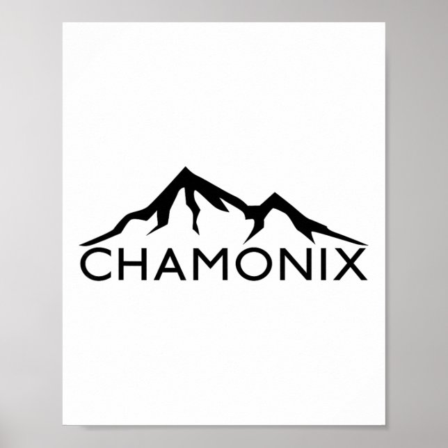 Poster Chamonix França Esqui  (Frente)