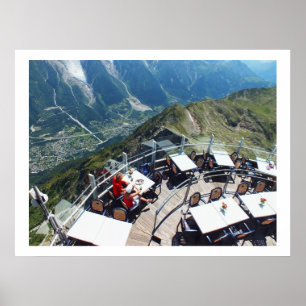 Póster Chamonix no vale, Alpes franceses