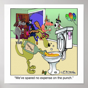 Poster Champagne no toalete