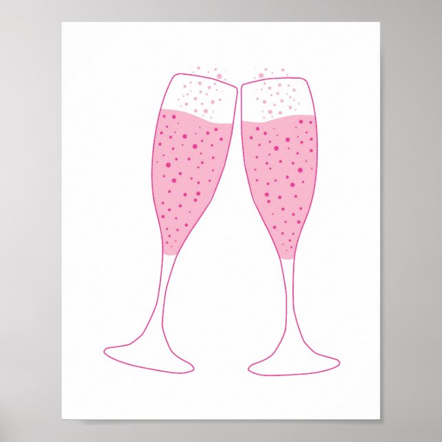 Póster Champagne Wall Art (Frente)