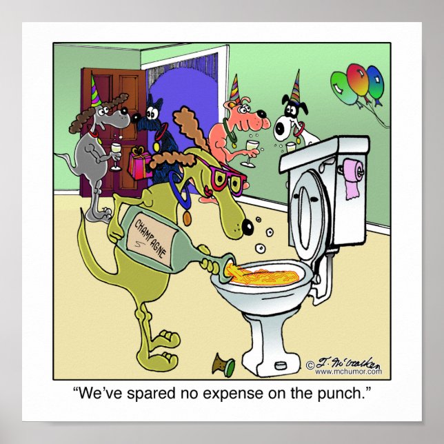 Poster Champanhe no Banheiro (Frente)