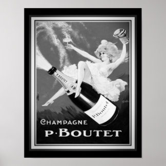 Poster Champanhe "P. Boutet" de 1920